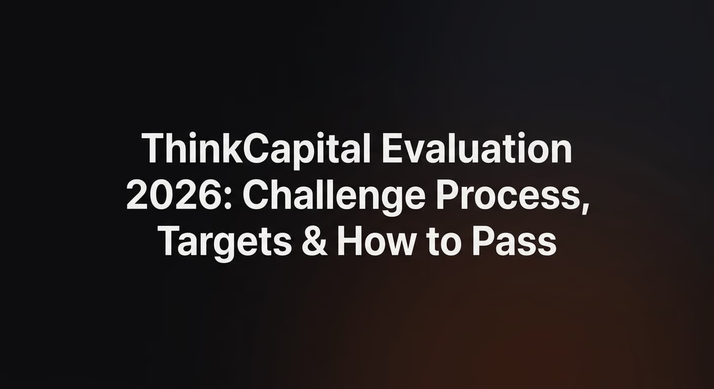 ThinkCapital Evaluation 2026: Challenge Process, Targets & How to Pass — Thinkcapital evaluation — futures trading platform context, abstract editorial illustration