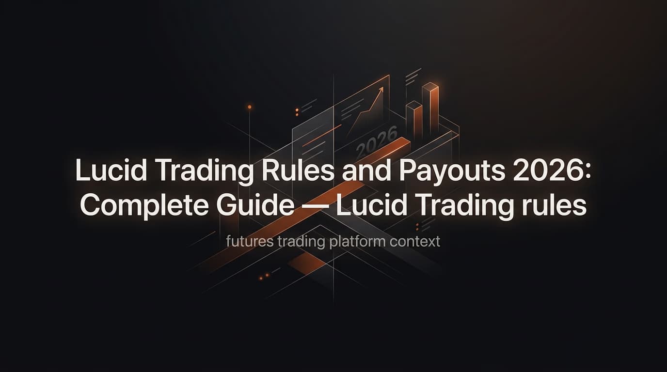 Lucid Trading Rules and Payouts 2026: Complete Guide — Lucid Trading rules — futures trading platform context, abstract editorial illustration
