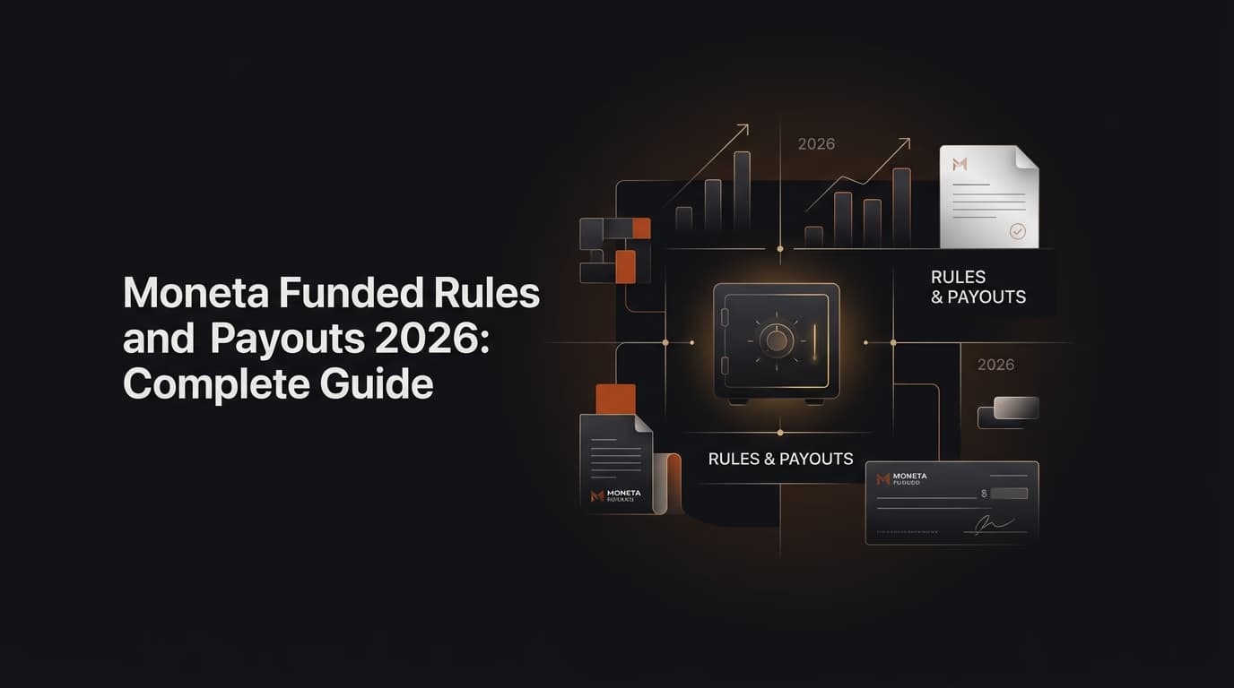 Moneta Funded Rules and Payouts 2026: Complete Guide — Moneta Funded rules — futures trading platform context, abstract editorial illustration