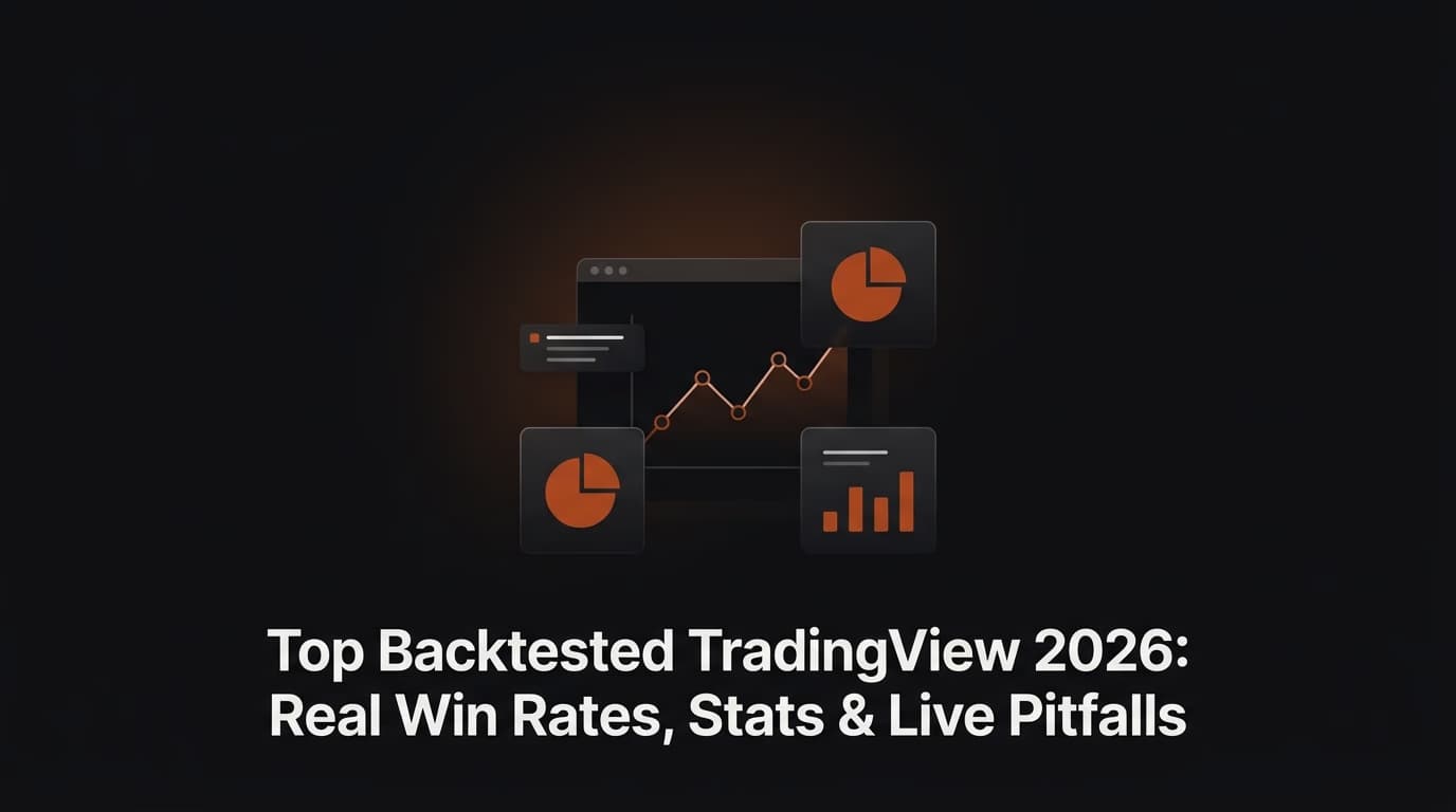 Top Backtested TradingView Strategies 2026: Real Win Rates, Stats & Live Pitfalls — backtested tradingview strategies — futures trading platform context, abstract editorial illustration