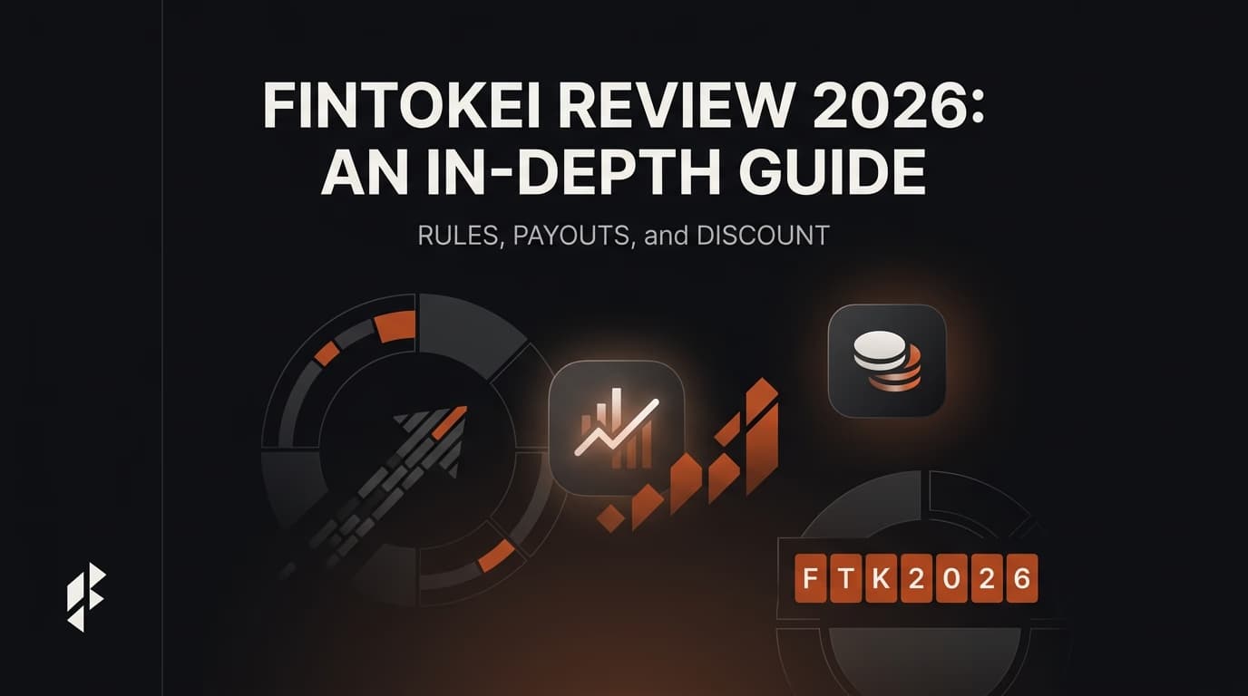 Fintokei Review 2026: An In-Depth Guide - Rules, Payouts, and Discount — Fintokei review — futures trading platform context, abstract editorial illustration
