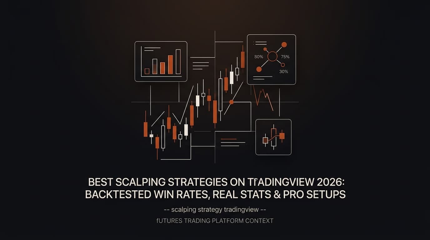 Best Scalping Strategies on TradingView 2026: Backtested Win Rates, Real Stats & Pro Setups — scalping strategy tradingview — futures trading platform context, abstract editorial illustration