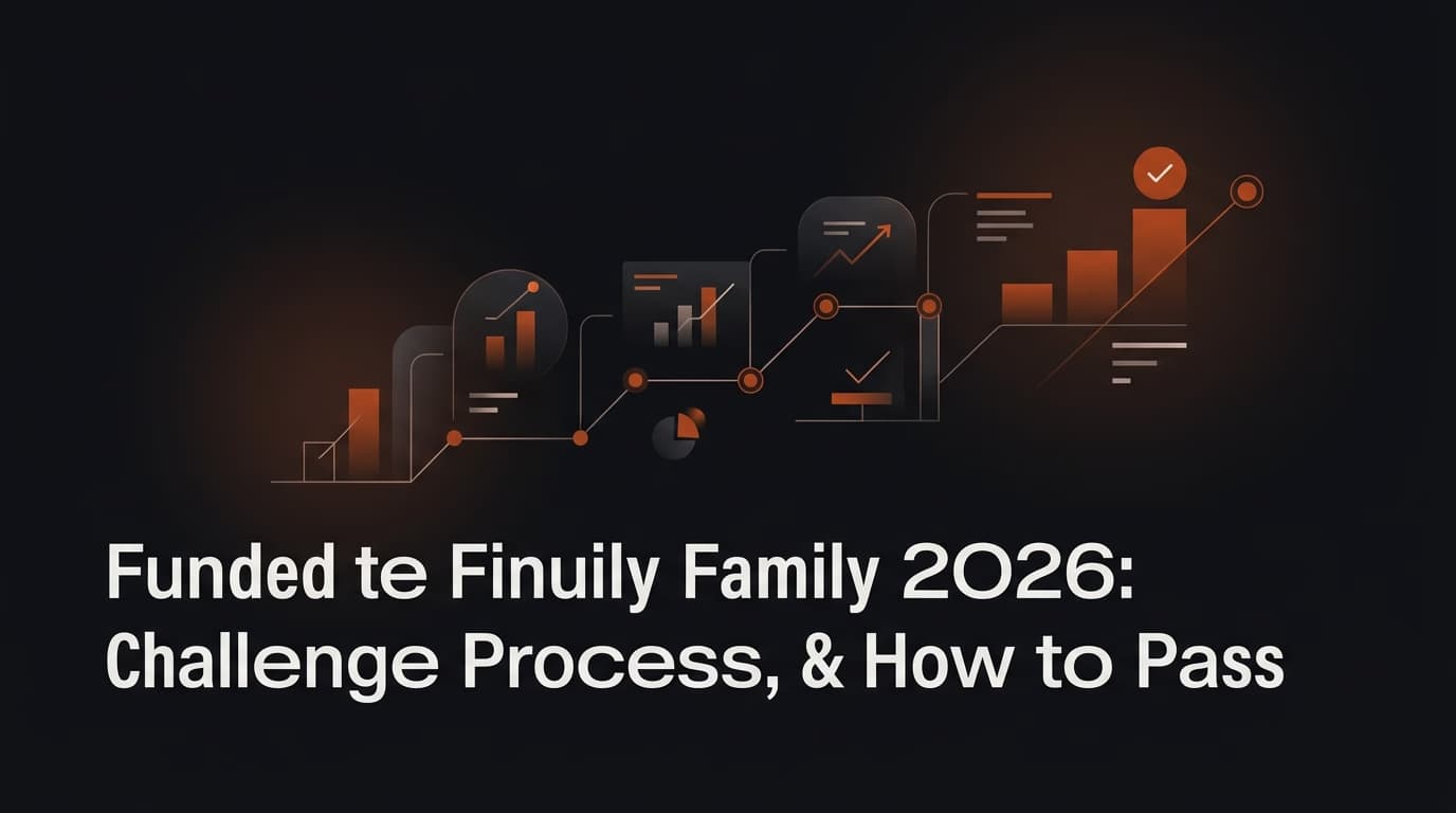 Funded Futures Family Evaluation 2026: Challenge Process, Targets & How to Pass — Funded Futures Family evaluation — futures trading platform context, abstract editorial illustration