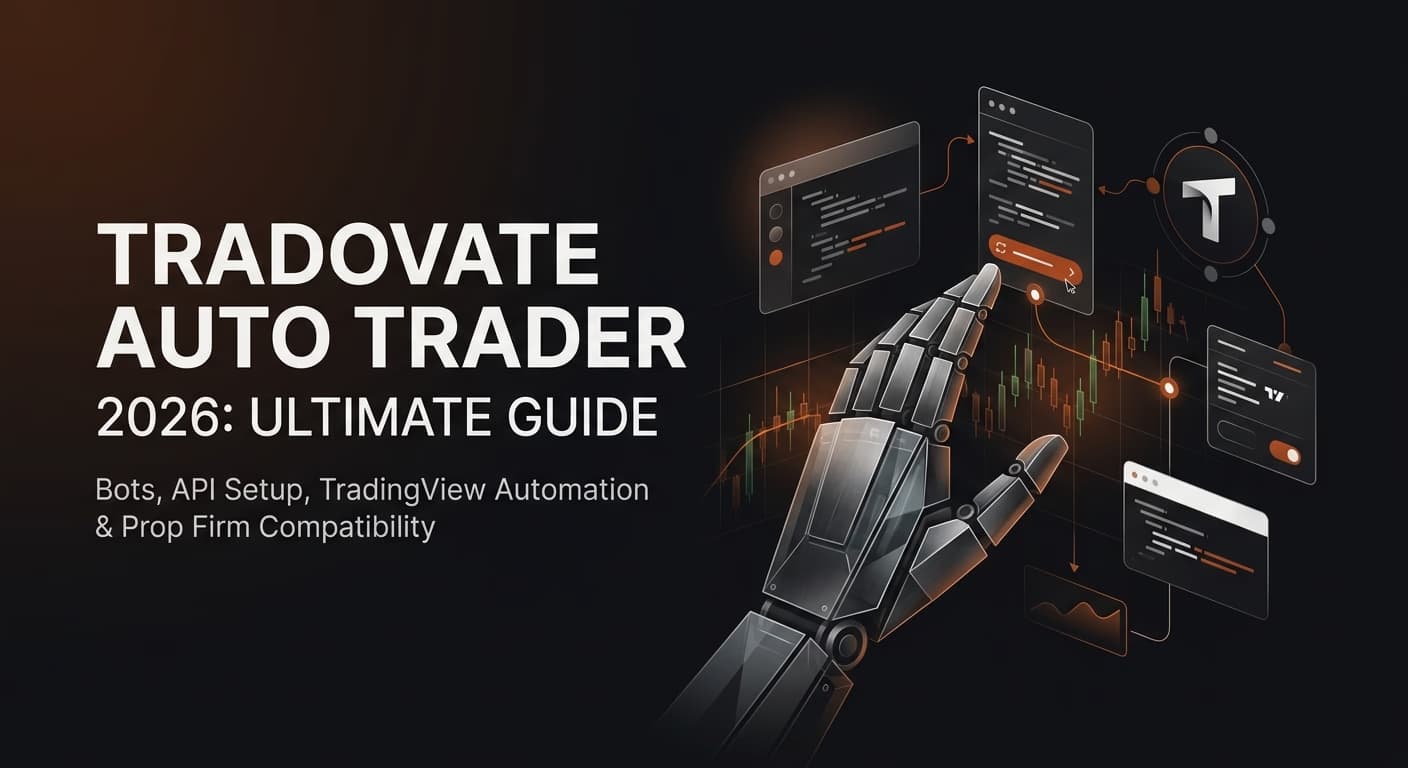 Tradovate Auto Trader 2026: Ultimate Guide to Bots, API Setup, TradingView Automation & Prop Firm Compatibility — tradovate auto trader — futures trading platform context, abstract editorial illustration