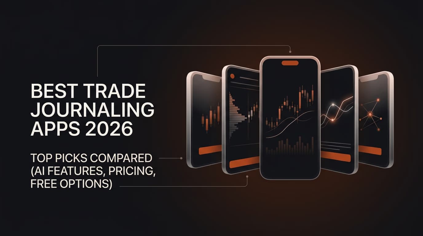 Best Trade Journaling Apps 2026: Top Picks Compared (AI Features, Pricing, Free Options) — trade journaling app — futures trading platform context, abstract editorial illustration