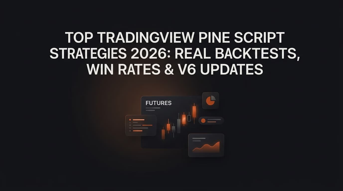 Top TradingView Pine Script Strategies 2026: Real Backtests, Win Rates & v6 Updates — tradingview pine script strategies — futures trading platform context, abstract editorial illustration