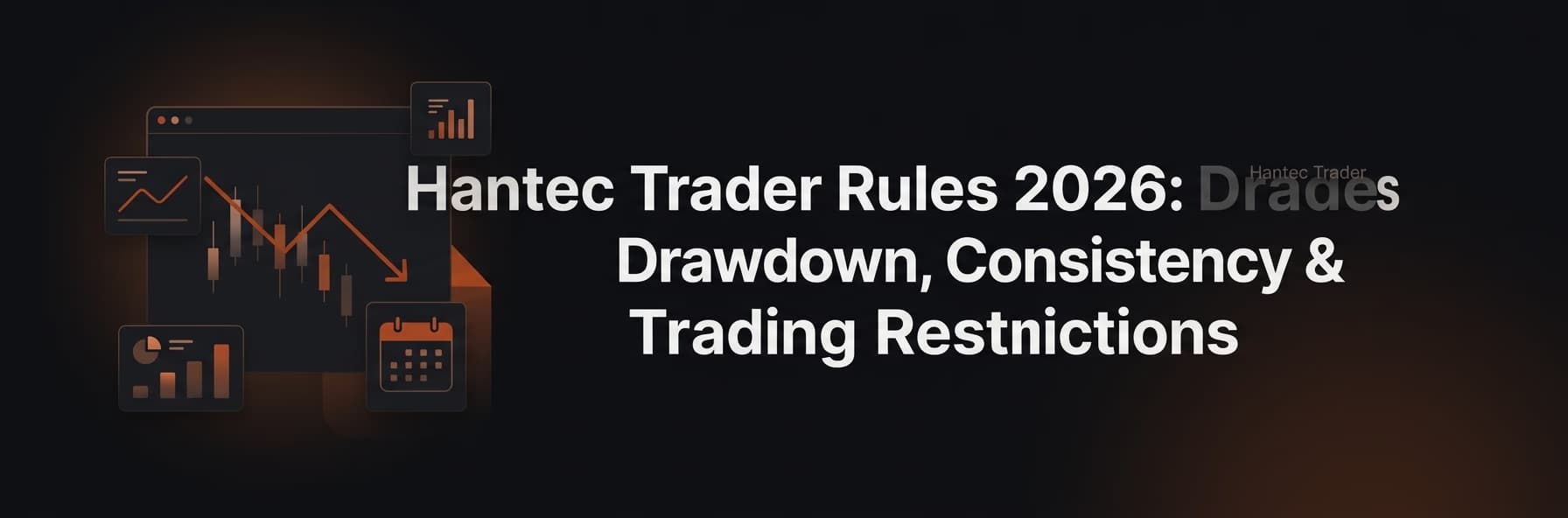 Hantec Trader Rules 2026: Drawdown, Consistency & Trading Restrictions — Hantec Trader rules — futures trading platform context, abstract editorial illustration