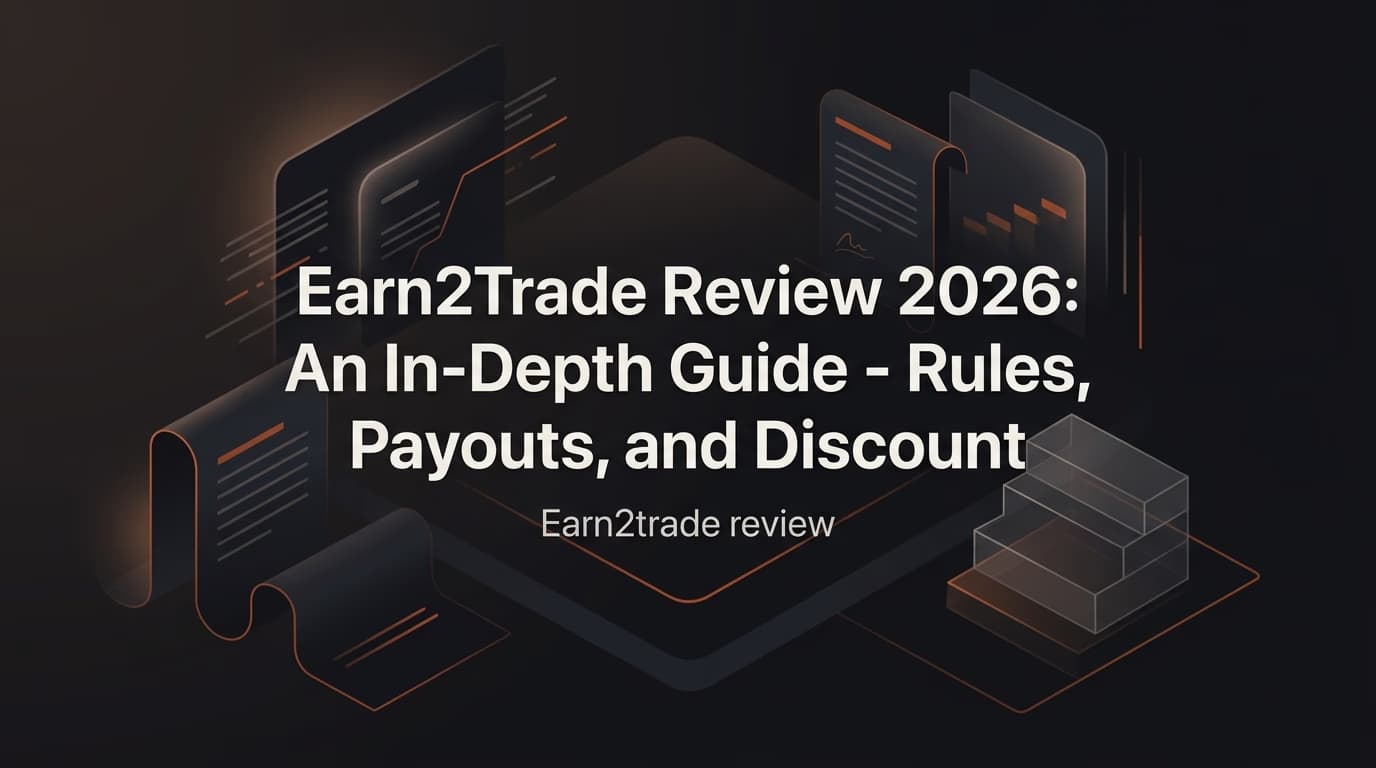 Earn2Trade Review 2026: An In-Depth Guide - Rules, Payouts, and Discount — Earn2trade review — futures trading platform context, abstract editorial illustration