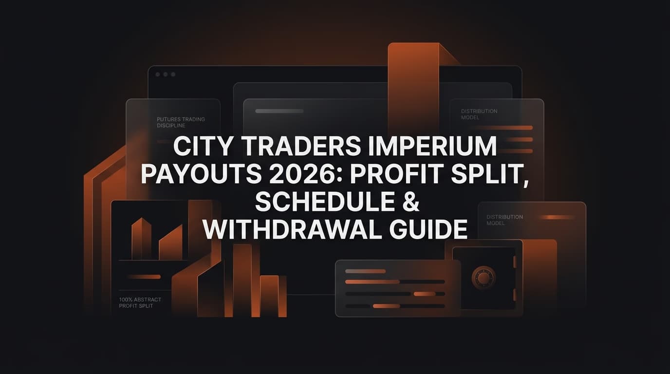City Traders Imperium Payouts 2026: Profit Split, Schedule & Withdrawal Guide — City Traders Imperium payouts — futures trading platform context, abstract editorial illustration