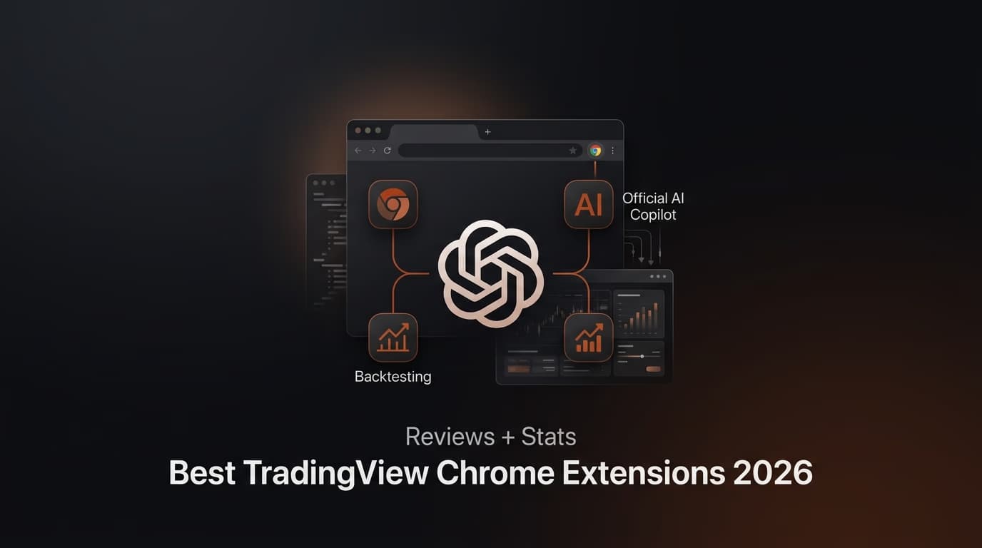 Best TradingView Chrome Extensions 2026: Official AI Copilot, Backtesters & More (Reviews + Stats) — tradingview chrome extension — futures trading platform context, abstract editorial illustration
