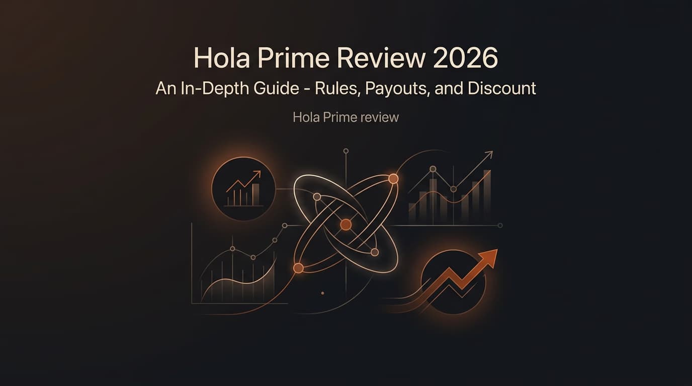 Hola Prime Review 2026: An In-Depth Guide - Rules, Payouts, and Discount — Hola Prime review — futures trading platform context, abstract editorial illustration