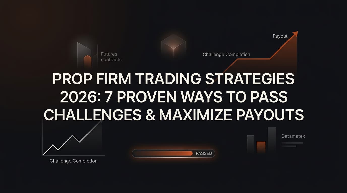 Prop Firm Trading Strategies 2026: 7 Proven Ways to Pass Challenges & Maximize Payouts — prop firm trading strategies — futures trading platform context, abstract editorial illustration
