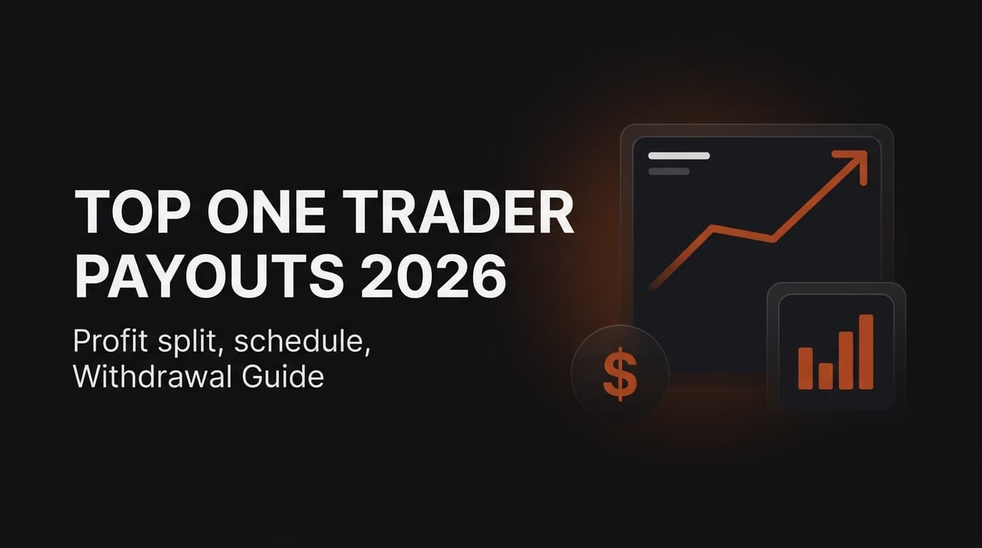 Top One Trader Payouts 2026: Profit Split, Schedule & Withdrawal Guide — Top One Trader payouts — futures trading platform context, abstract editorial illustration