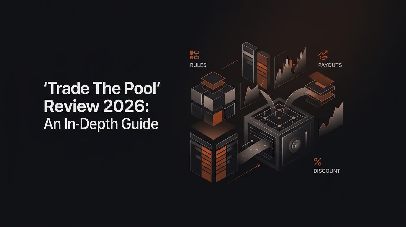 Trade The Pool Review 2026: An In-Depth Guide - Rules, Payouts, and Discount — Trade The Pool review — futures trading platform context, abstract editorial illustration