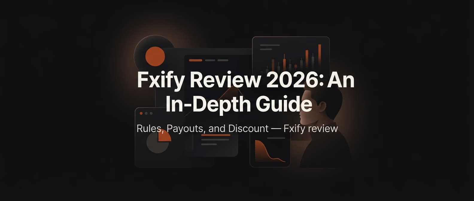 Fxify Review 2026: An In-Depth Guide - Rules, Payouts, and Discount — Fxify review — futures trading platform context, abstract editorial illustration