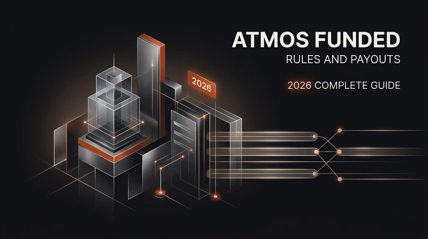 Atmos Funded Rules and Payouts 2026: Complete Guide — Atmos Funded rules — futures trading platform context, abstract editorial illustration