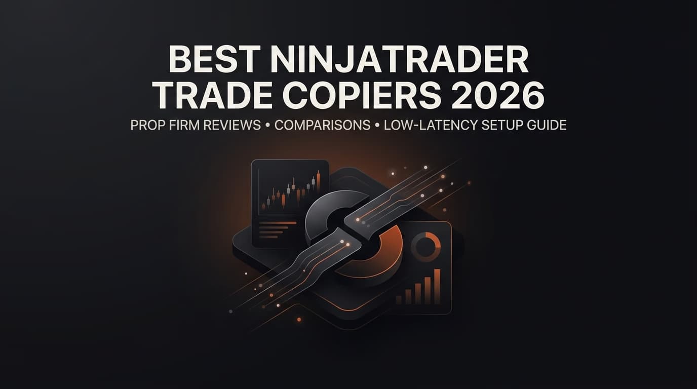 Best NinjaTrader Trade Copiers 2026: Prop Firm Reviews, Comparisons & Low-Latency Setup Guide — ninjatrader trade copier — futures trading platform context, abstract editorial illustration