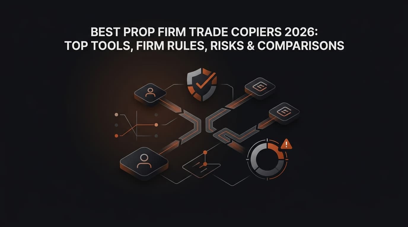 Best Prop Firm Trade Copiers 2026: Top Tools, Firm Rules, Risks & Comparisons — prop firm trade copier — futures trading platform context, abstract editorial illustration