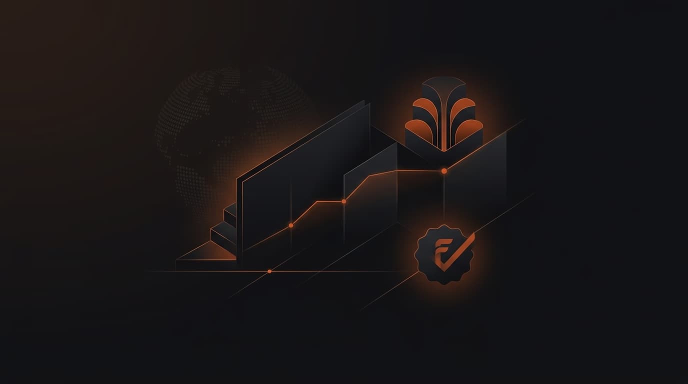 Finotive Funding Review 2026: An In-Depth Guide - Rules, Payouts, and Discount — Finotive Funding review — futures trading platform context, abstract editorial illustration