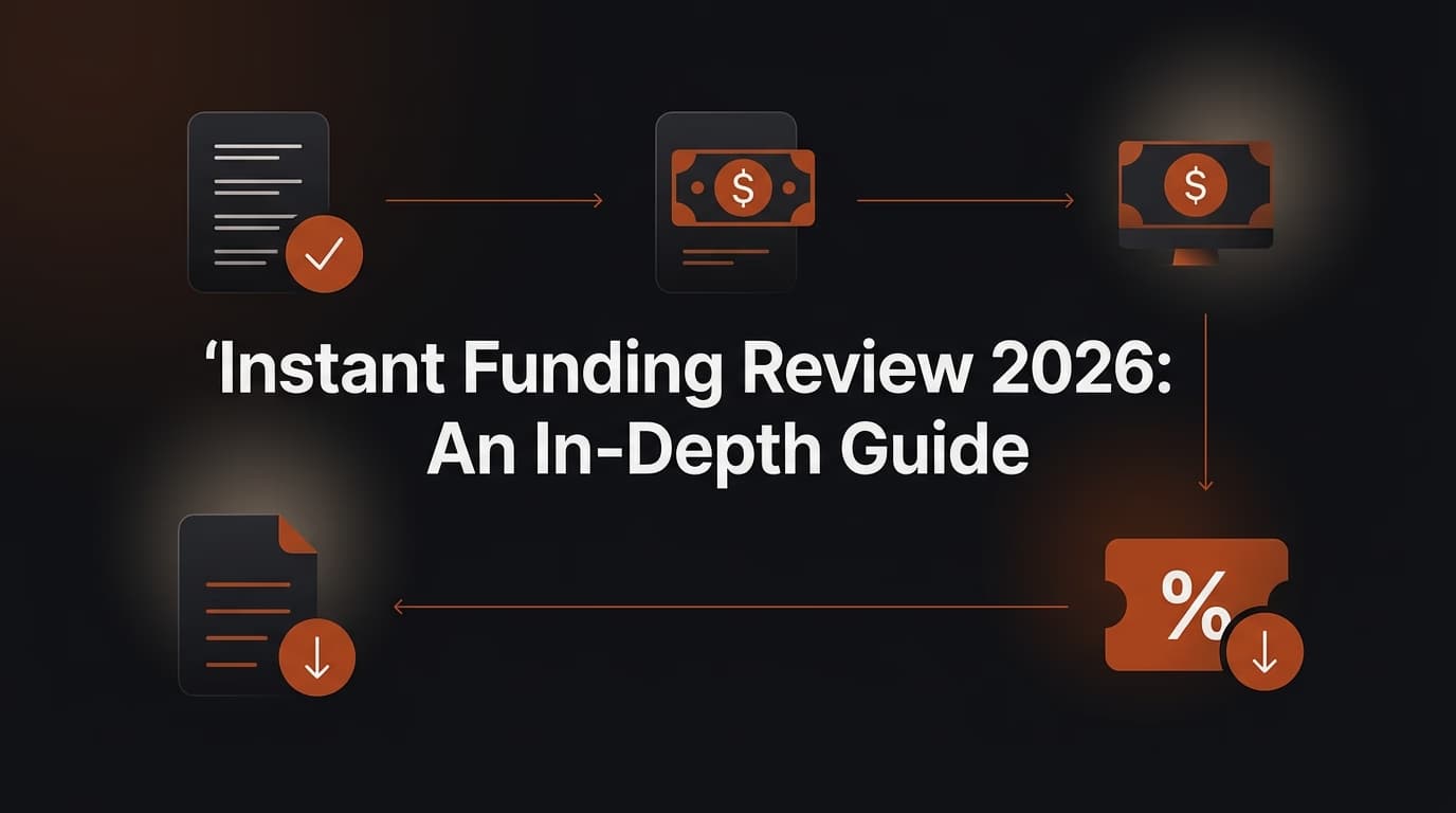 Instant Funding Review 2026: An In-Depth Guide - Rules, Payouts, and Discount — Instant Funding review — futures trading platform context, abstract editorial illustration