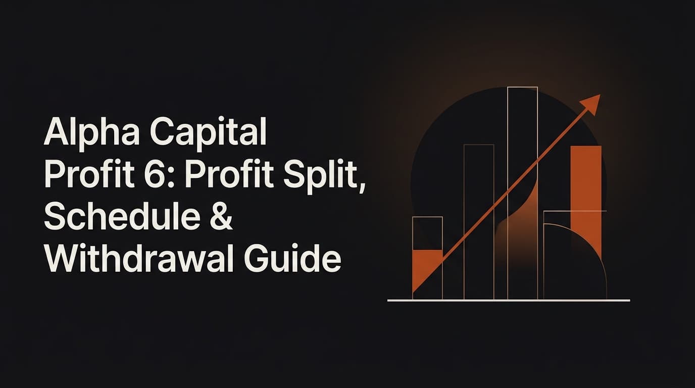 Alpha Capital Payouts 2026: Profit Split, Schedule & Withdrawal Guide — Alpha Capital payouts — futures trading platform context, abstract editorial illustration