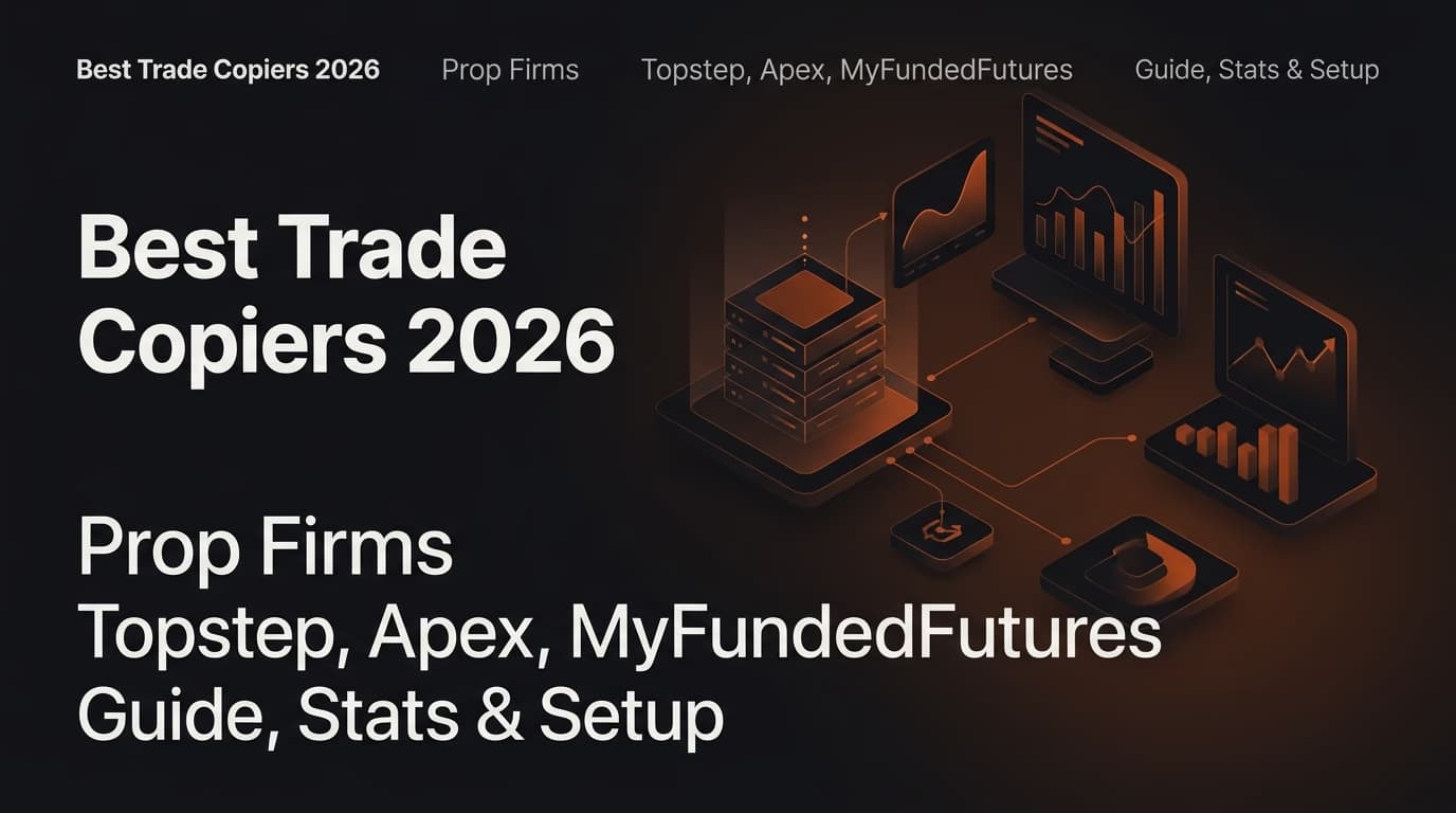 Best Trade Copiers 2026: For Futures Prop Firms (Topstep, Apex, MyFundedFutures) – Guide, Stats & Setup — trade mirror — futures trading platform context, abstract editorial illustration