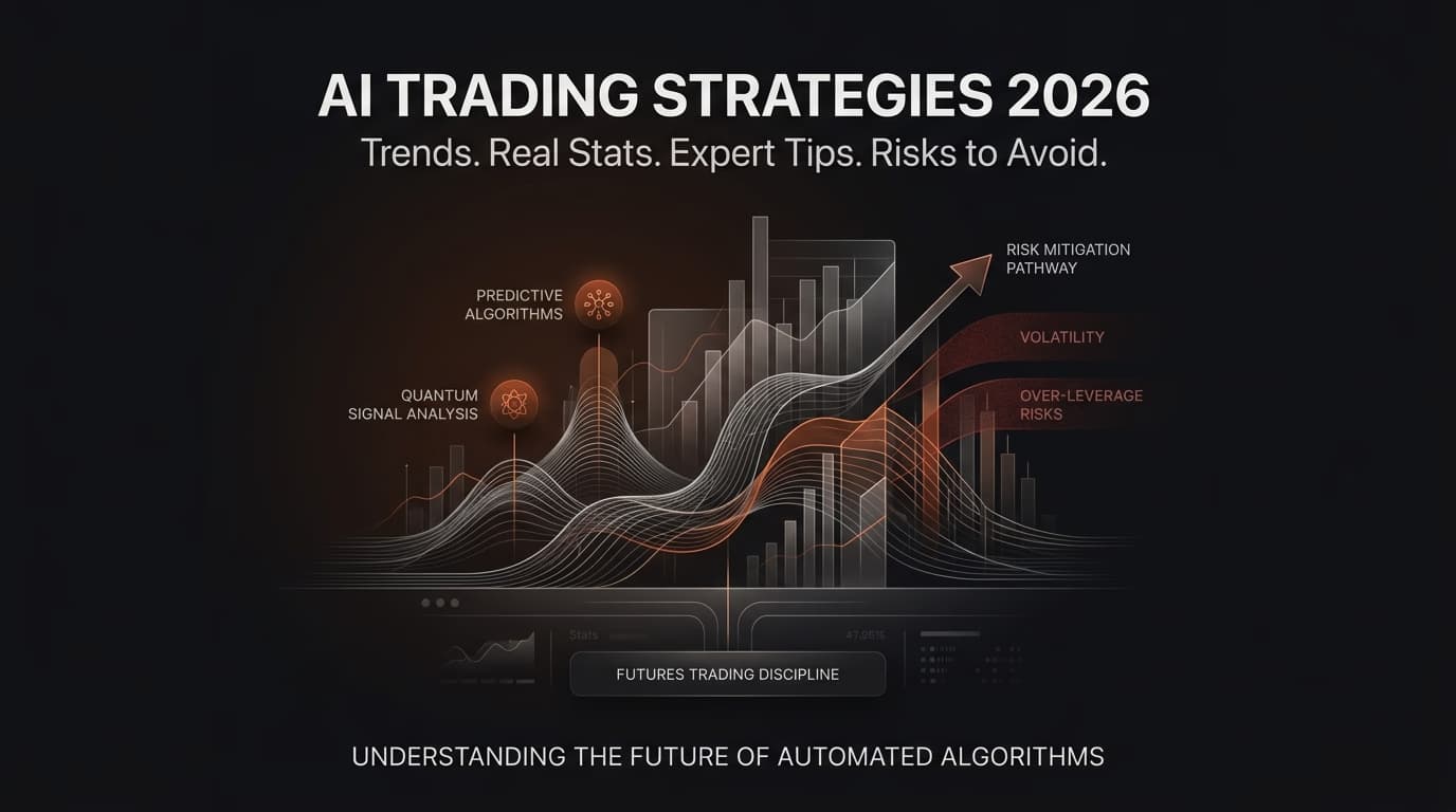 AI Trading Strategies 2026: Trends, Real Stats, Expert Tips & Risks to Avoid — ai trading strategies — futures trading platform context, abstract editorial illustration