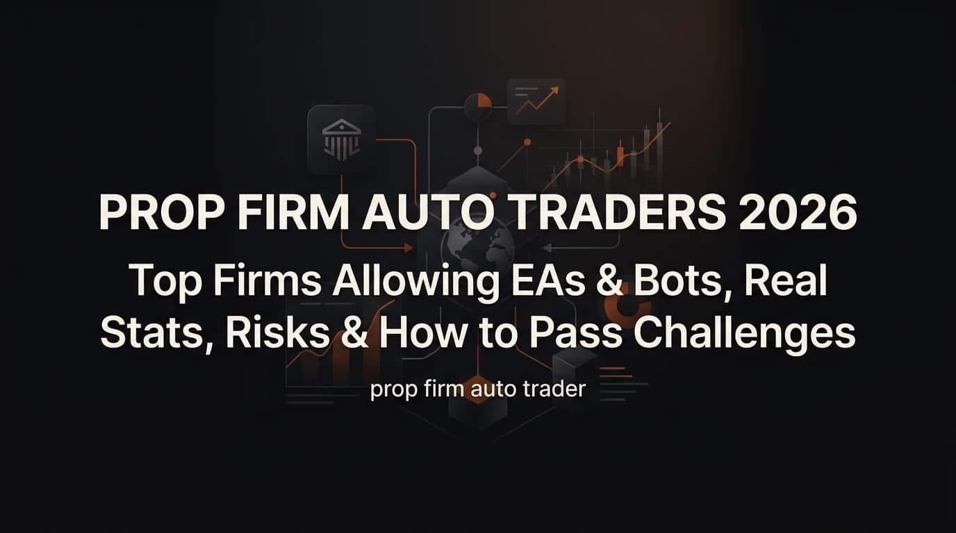 Prop Firm Auto Traders 2026: Top Firms Allowing EAs & Bots, Real Stats, Risks & How to Pass Challenges — prop firm auto trader — futures trading platform context, abstract editorial illustration