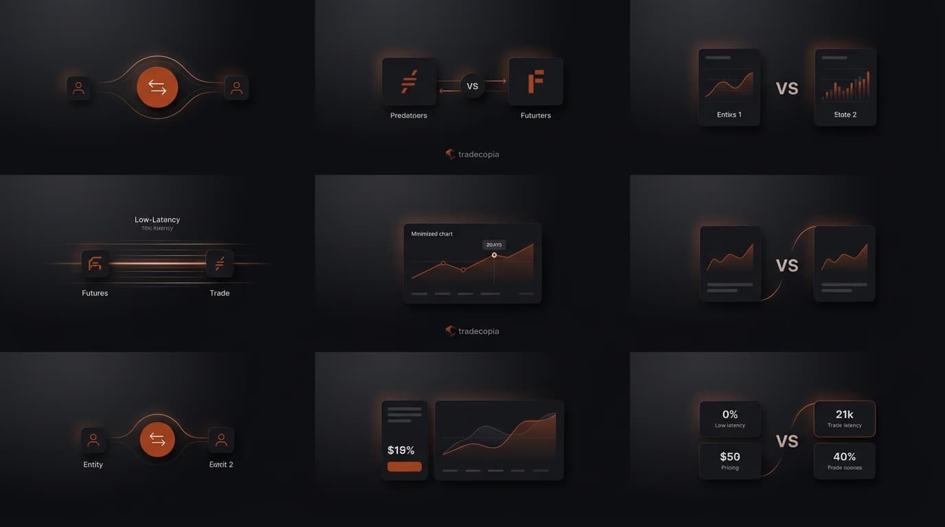 Tradecopia 2026 Review: Best Trade Copier for Futures Prop Traders? Latency, Pricing & Comparisons — tradecopia — futures trading platform context, abstract editorial illustration