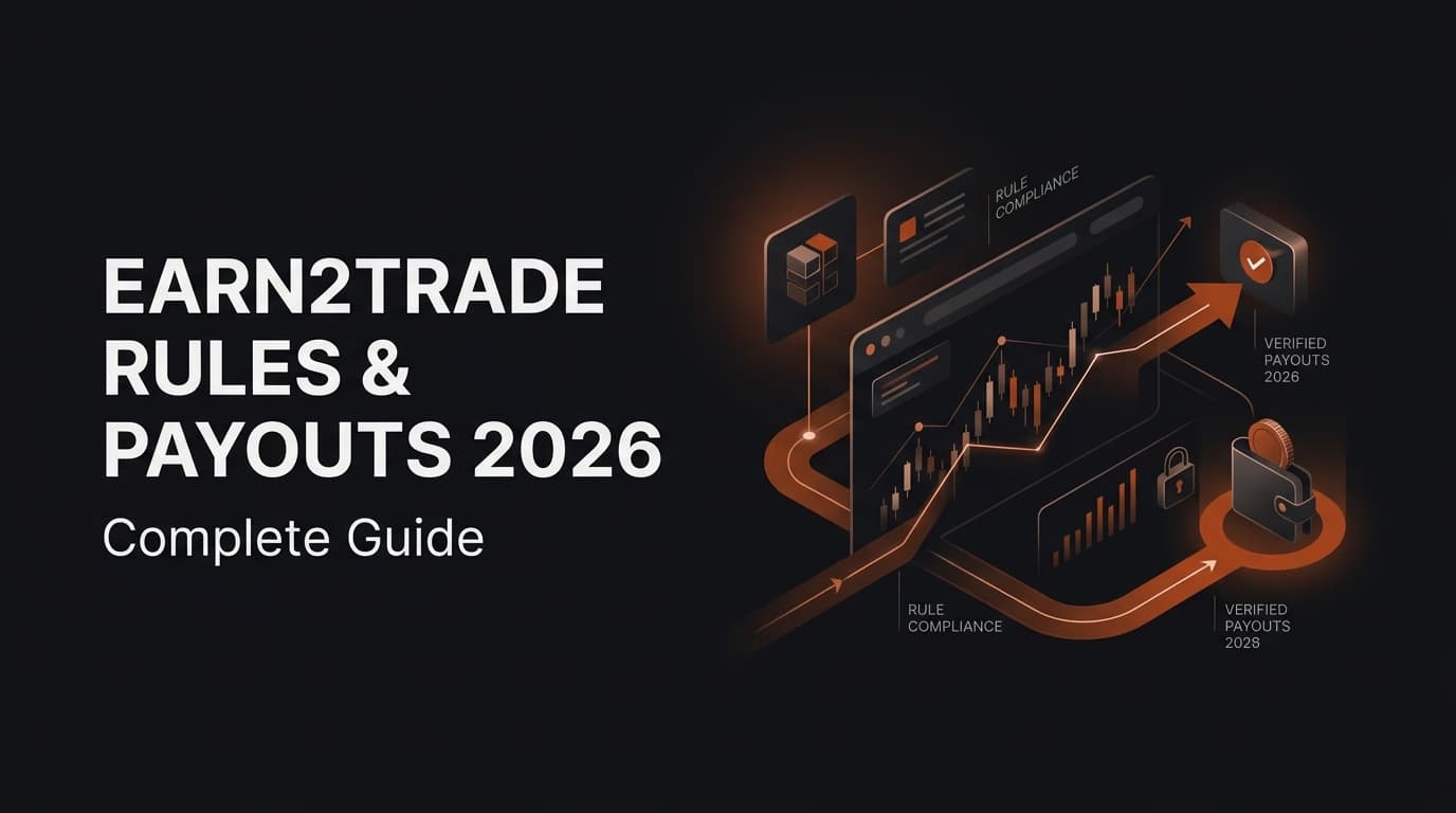 Earn2Trade Rules and Payouts 2026: Complete Guide — Earn2trade rules — futures trading platform context, abstract editorial illustration