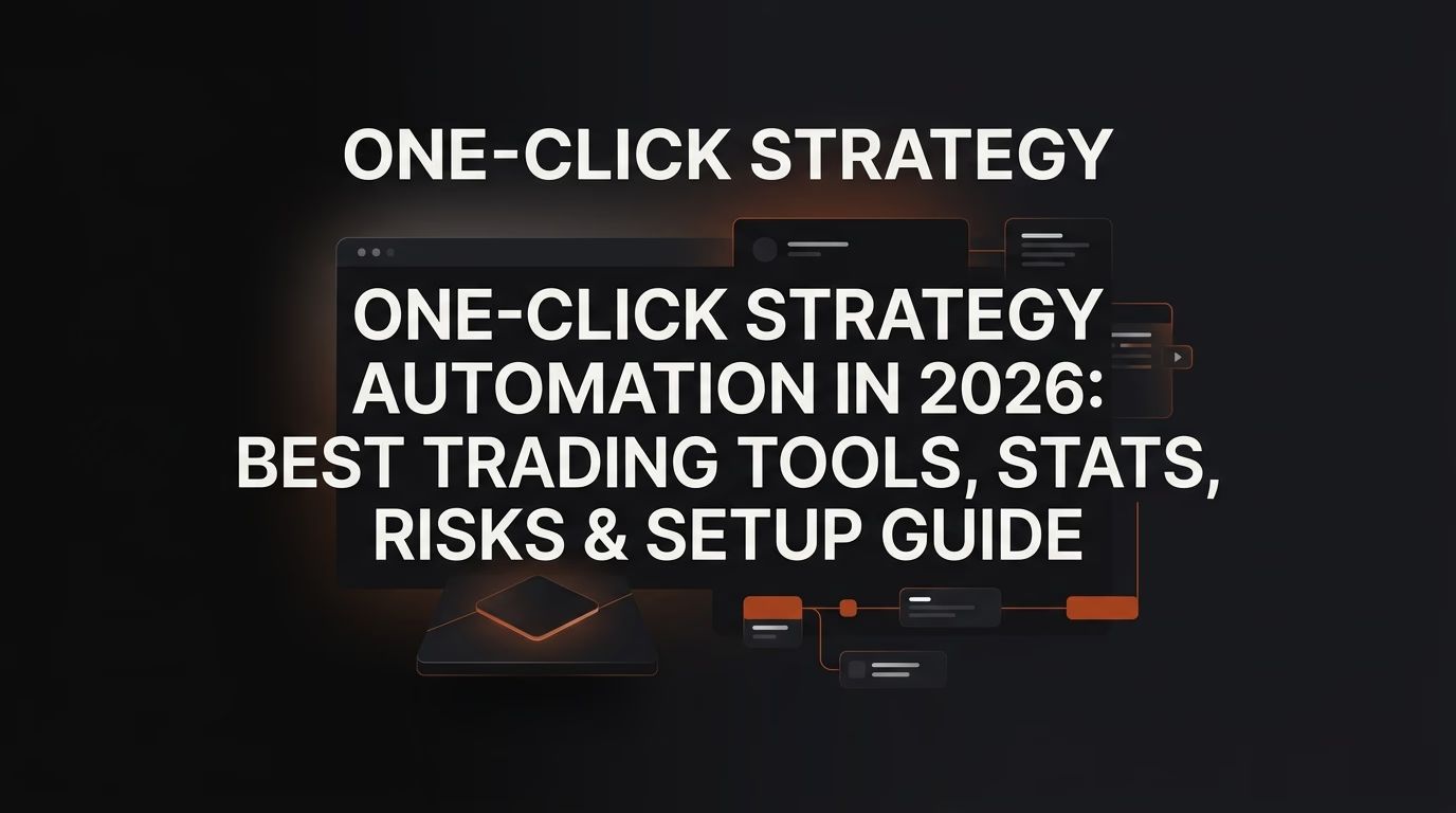 One-Click Strategy Automation in 2026: Best Trading Tools, Stats, Risks & Setup Guide — one click strategy automation — futures trading platform context, abstract editorial illustration
