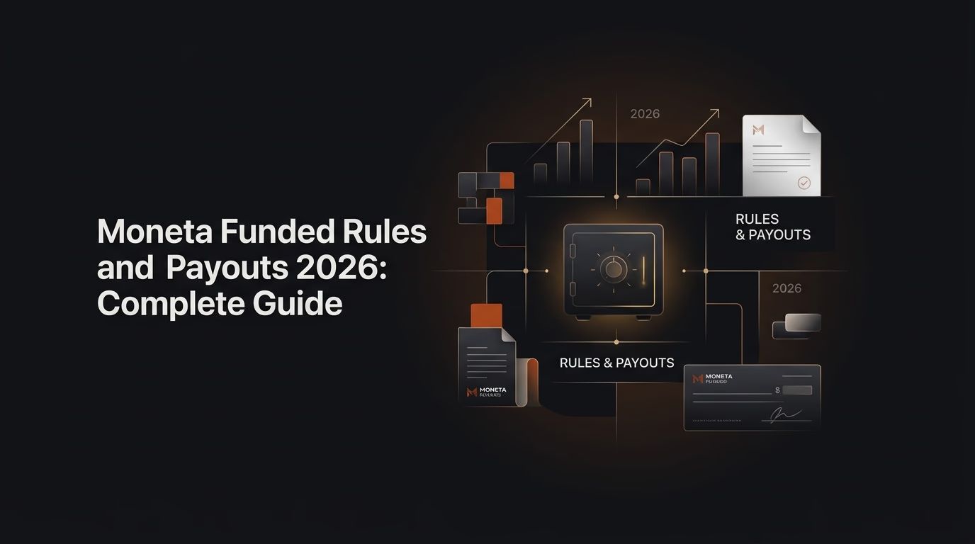 Moneta Funded Rules and Payouts 2026: Complete Guide — Moneta Funded rules — futures trading platform context, abstract editorial illustration