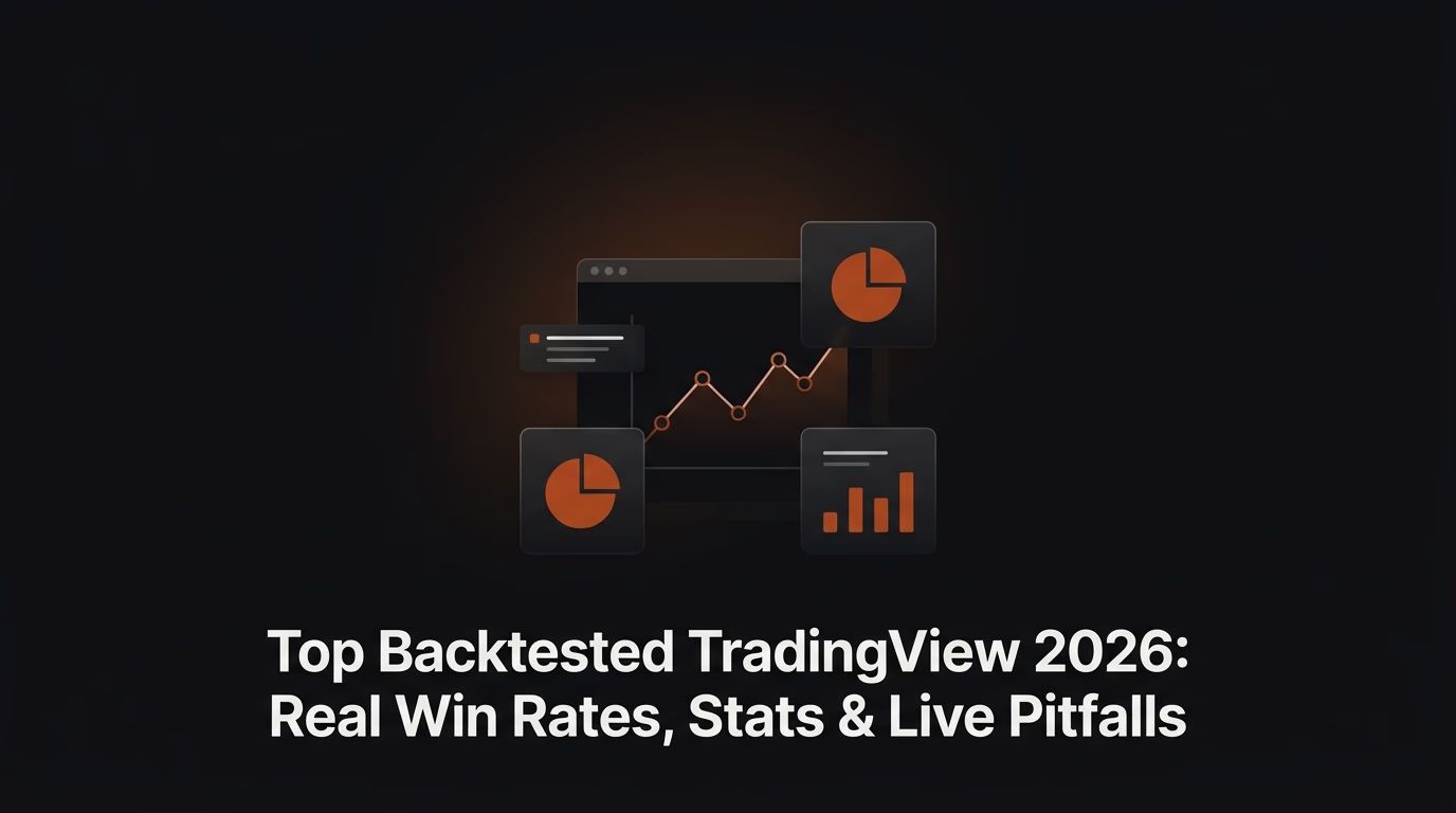 Top Backtested TradingView Strategies 2026: Real Win Rates, Stats & Live Pitfalls — backtested tradingview strategies — futures trading platform context, abstract editorial illustration