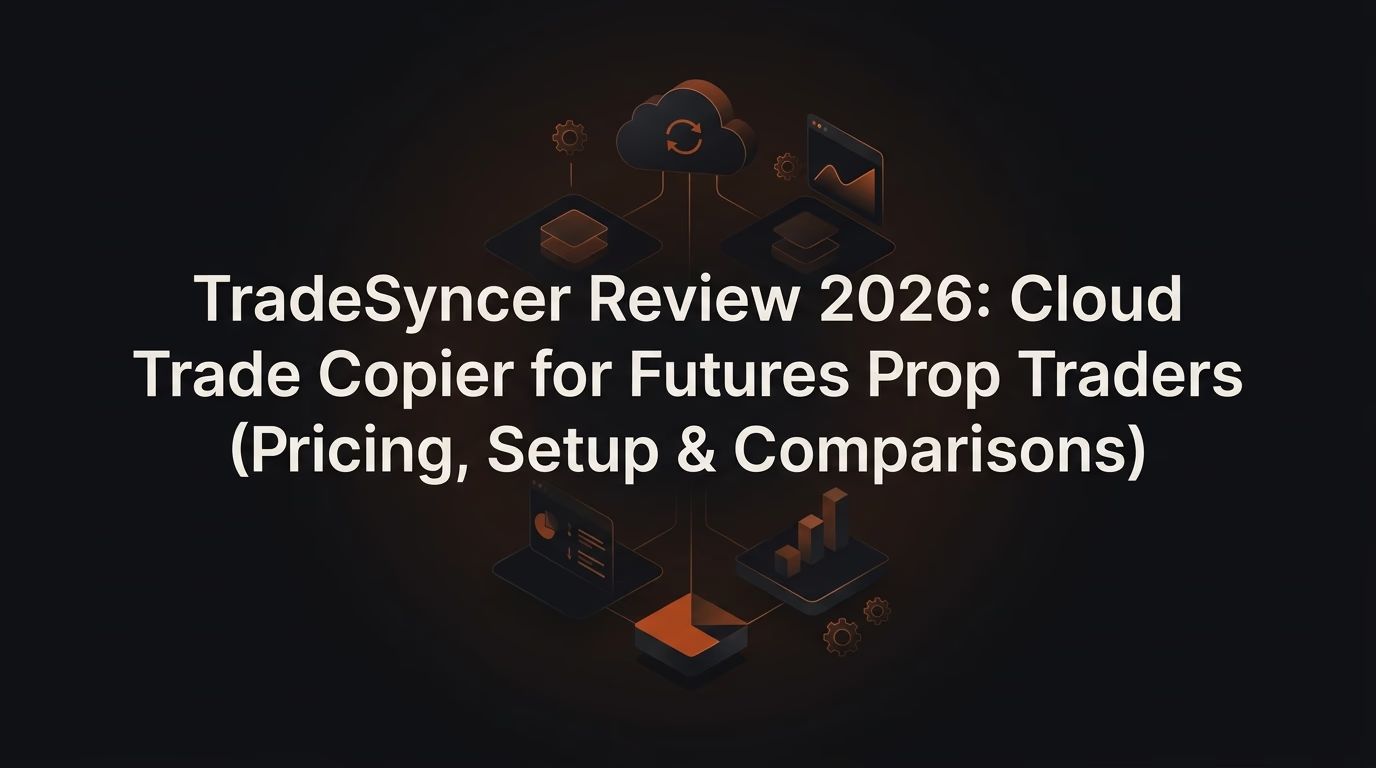 TradeSyncer Review 2026: Cloud Trade Copier for Futures Prop Traders (Pricing, Setup & Comparisons) — tradesyncer — futures trading platform context, abstract editorial illustration