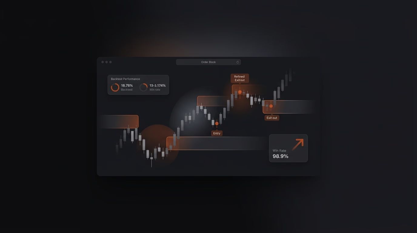 Best Order Block Indicators 2026: TradingView Top Picks, Backtests & Win Rates Revealed — order block indicator — futures trading platform context, abstract editorial illustration