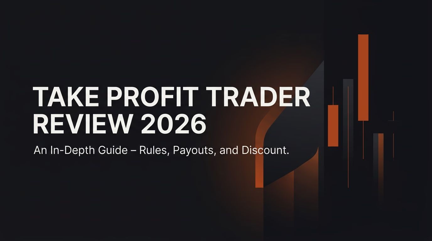 Take Profit Trader Review 2026: An In-Depth Guide - Rules, Payouts, and Discount — Takeprofittrader review — futures trading platform context, abstract editorial illustration