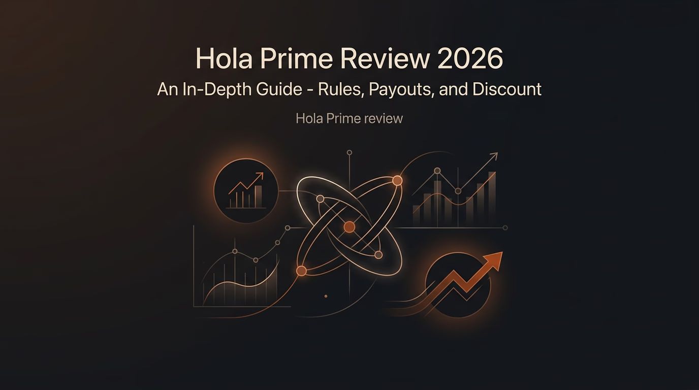 Hola Prime Review 2026: An In-Depth Guide - Rules, Payouts, and Discount — Hola Prime review — futures trading platform context, abstract editorial illustration
