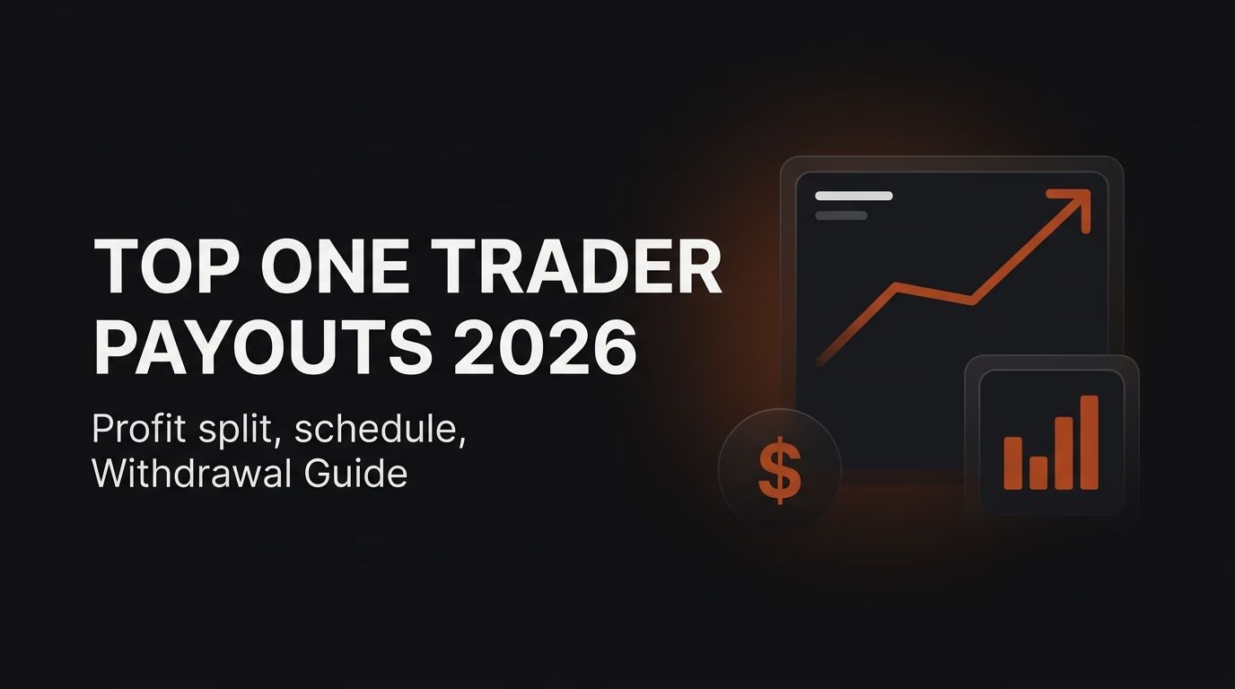 Top One Trader Payouts 2026: Profit Split, Schedule & Withdrawal Guide — Top One Trader payouts — futures trading platform context, abstract editorial illustration