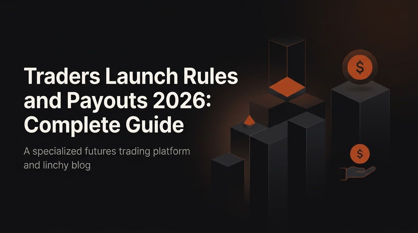 Traders Launch Rules and Payouts 2026: Complete Guide — Traders Launch rules — futures trading platform context, abstract editorial illustration