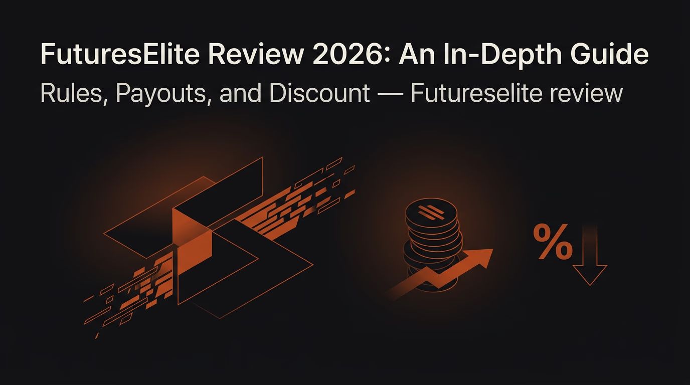 FuturesElite Review 2026: An In-Depth Guide - Rules, Payouts, and Discount — Futureselite review — futures trading platform context, abstract editorial illustration