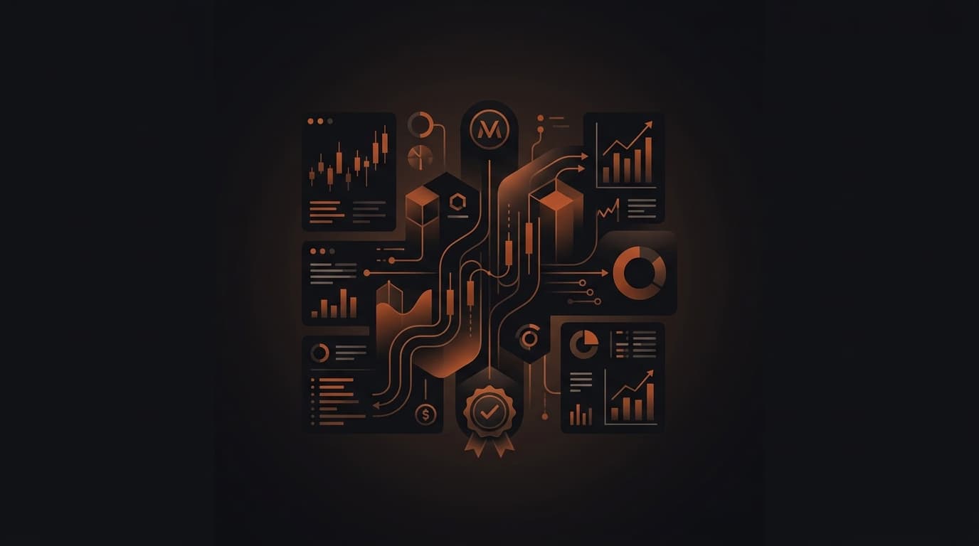 Maven Trading Review 2026: An In-Depth Guide - Rules, Payouts, and Discount ā is Maven Trading legit ā futures trading platform context, abstract editorial illustration