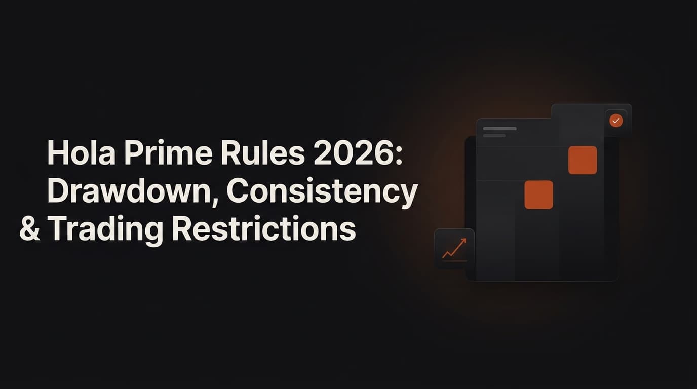 Hola Prime Rules 2026: Drawdown, Consistency & Trading Restrictions — Hola Prime rules — futures trading platform context, abstract editorial illustration