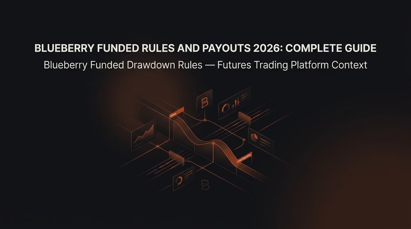 Blueberry Funded Rules and Payouts 2026: Complete Guide — Blueberry Funded drawdown rules — futures trading platform context, abstract editorial illustration