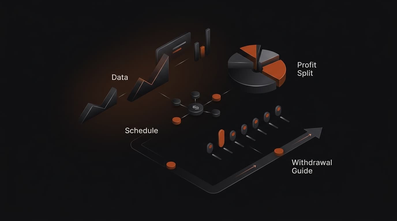 BEM Funding Payouts 2026: Profit Split, Schedule & Withdrawal Guide — Bem Funding payouts — futures trading platform context, abstract editorial illustration