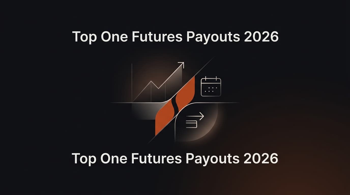 Top One Futures Payouts 2026: Profit Split, Schedule & Withdrawal Guide — Top One Futures payouts — futures trading platform context, abstract editorial illustration