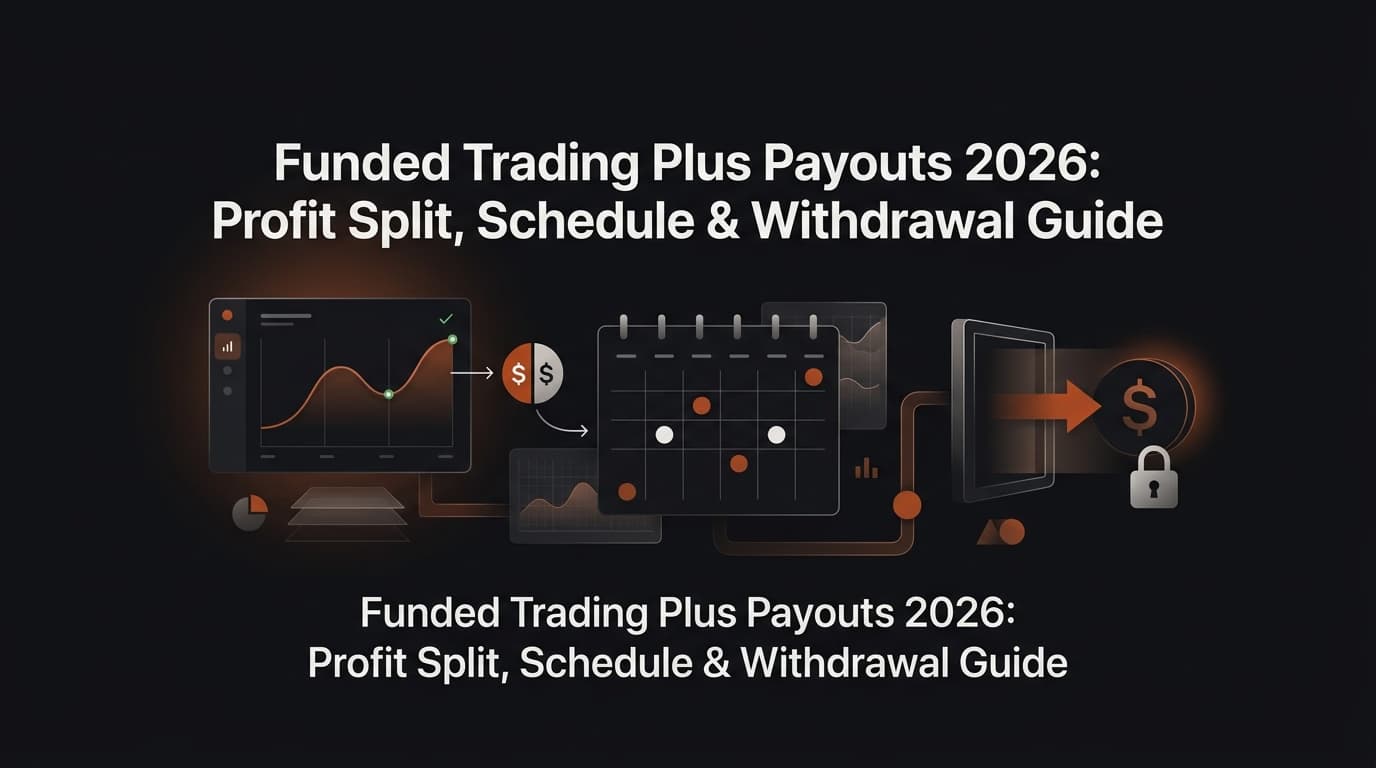 Funded Trading Plus Payouts 2026: Profit Split, Schedule & Withdrawal Guide — Funded Trading Plus payouts — futures trading platform context, abstract editorial illustration